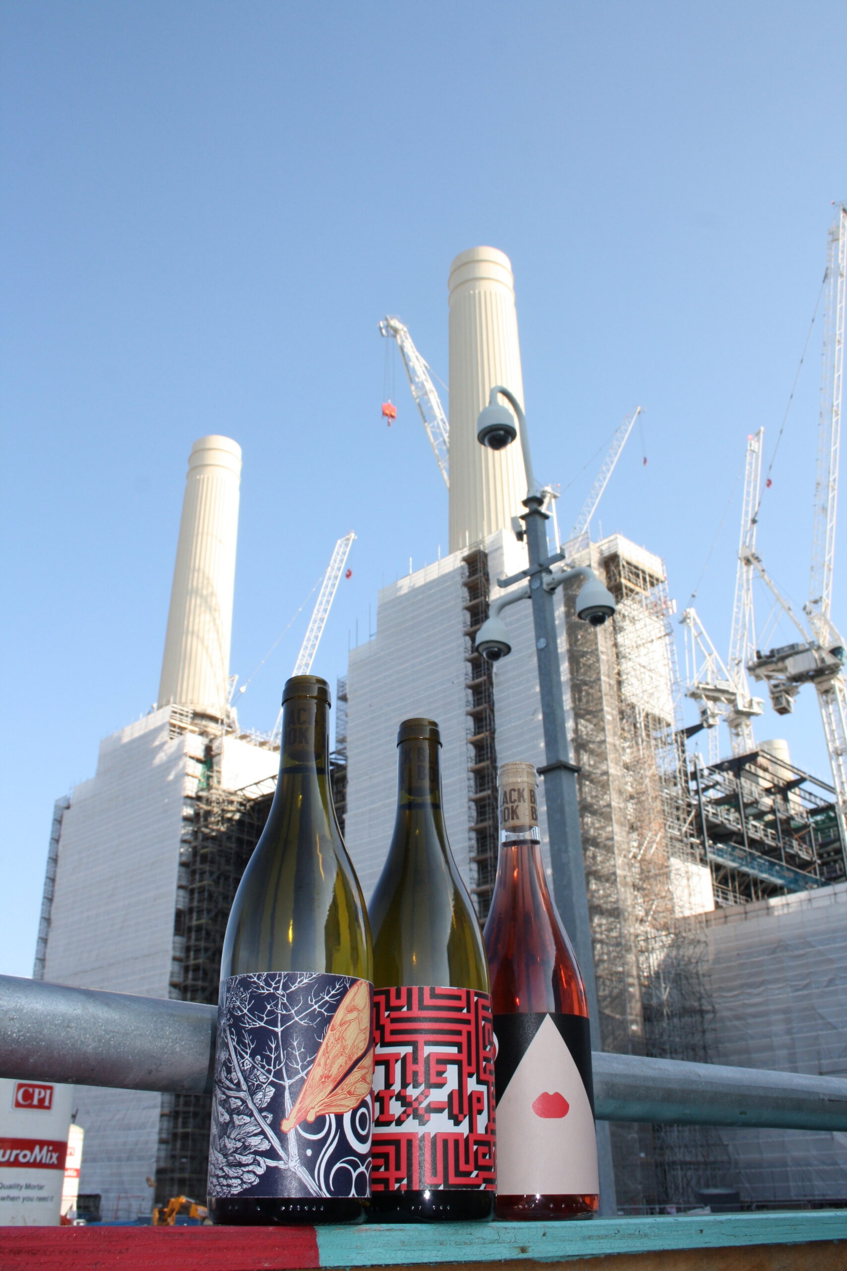 Blackbook wines in front of Battersea Power Station